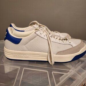 Adidas Rod Laver Classic Tennis Shoes Blue/Gray/White Size Mens Size 8